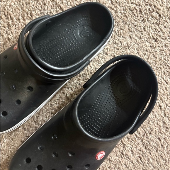 CROCS Black Clogs with Strap - Picture 2 of 4